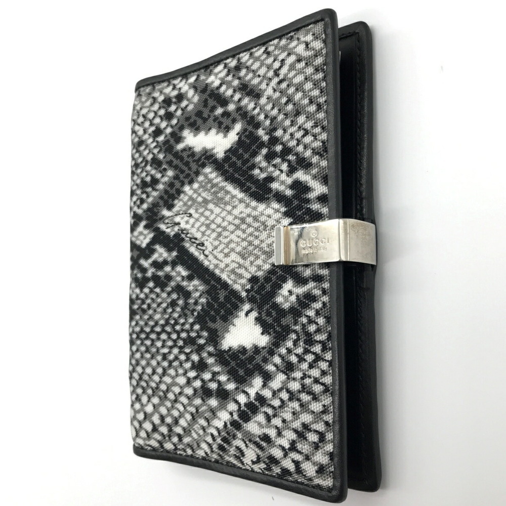 Gucci Notebook Cover Python Black X Leather Grey - image 4